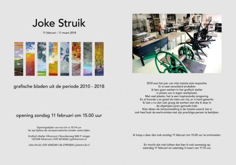 Uitnodiging opening expositie Joke Struik